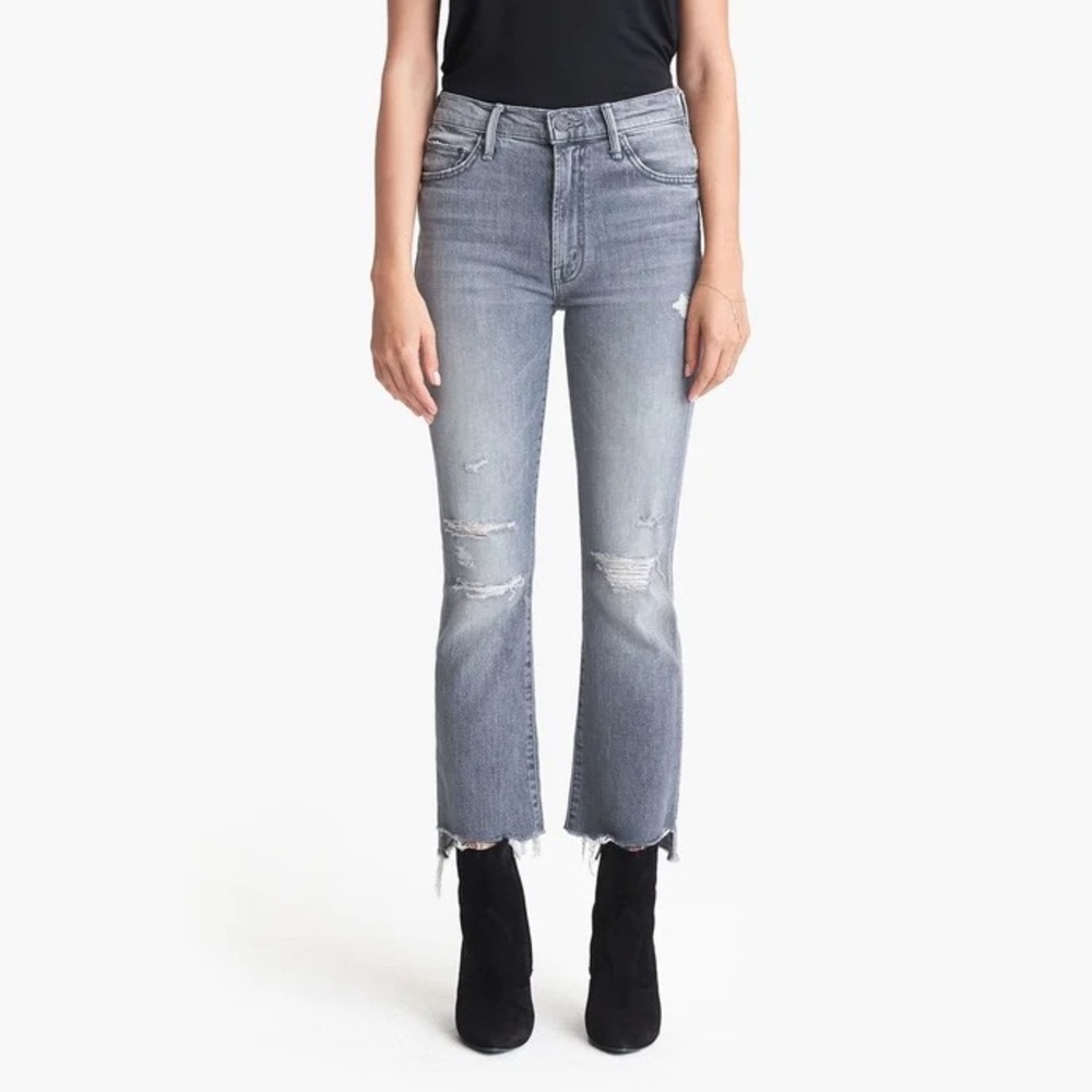 MOTHER Insider Crop Step Fray Jeans